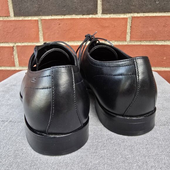 HUGO BOSS Leather Apron Toe Lace Up Derby in Black Size 9 US main image 5